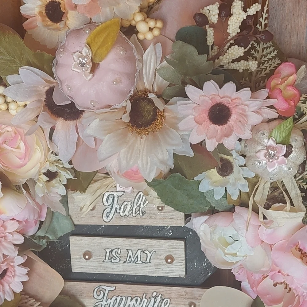 HANDMADE fall wreath decor